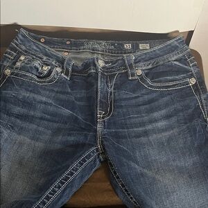Y2K Miss Me jeans embellished pockets gems 31 bootcut